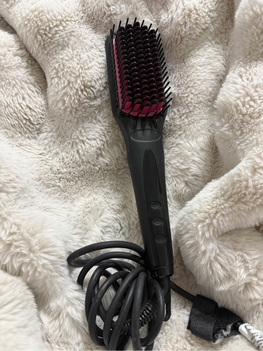 MiroPure S102 Ionic Ceramic Hair Straightener Brush 2 in 1 Anti Scald 450F